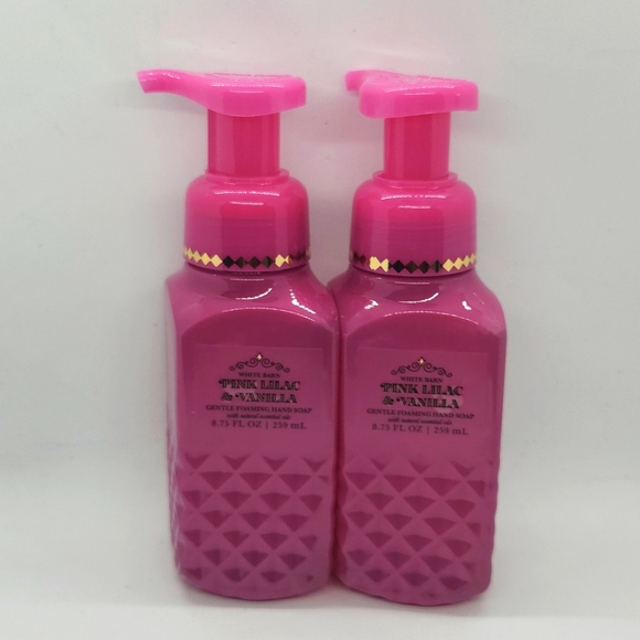 White Barn Other - BBW White Barn Sale Pink Lilac & Vanilla Gentle Foaming Hand Soaps 2x